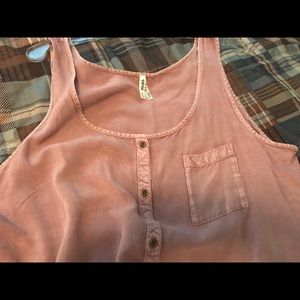 NWOT Mudd button up tank, mauve, size XL